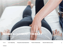 Tablet Screenshot of microalignmenttherapy.com